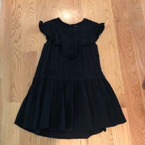 Black embroidered top dress